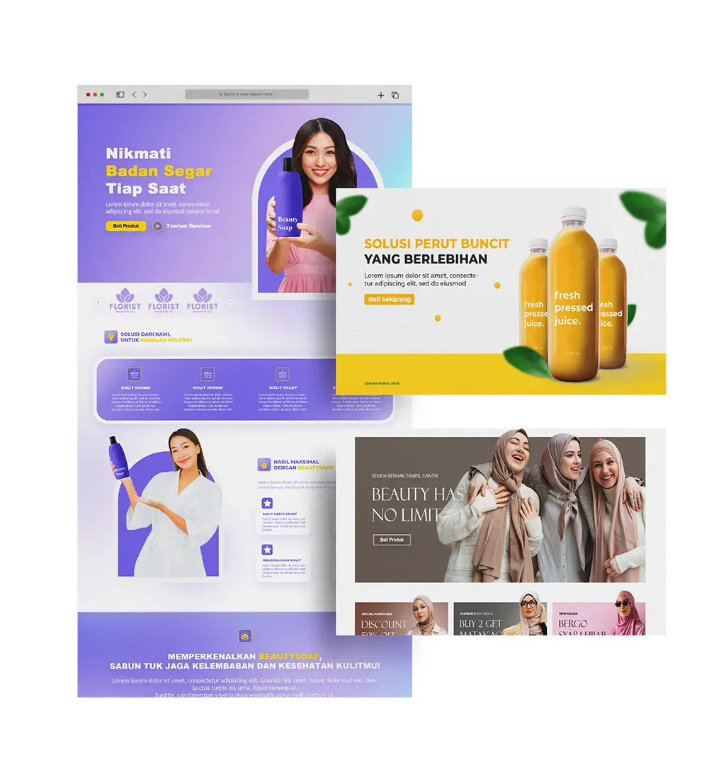 template landing page pegxy